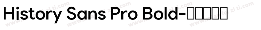 History Sans Pro Bold字体转换